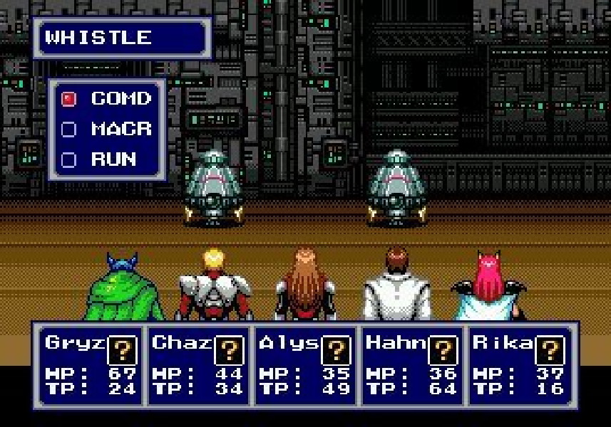 Phantasy Star IV 5. Kampsystemet er turbaseret og et af de bedre af slagsen...